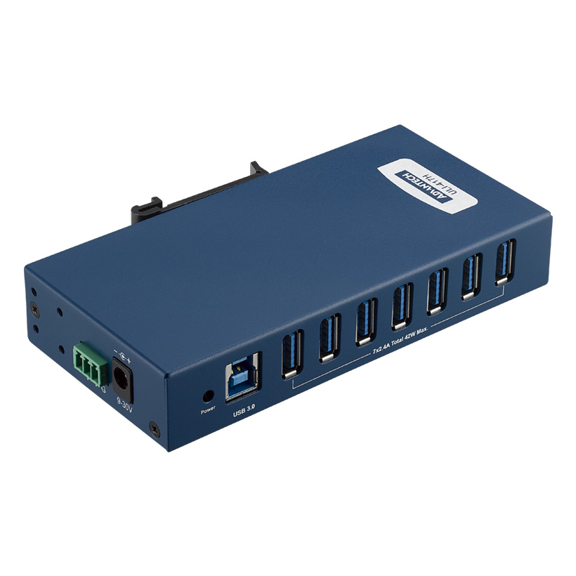 ULI-417H, 7-port Industrial USB 3.2 Gen 1 Hub